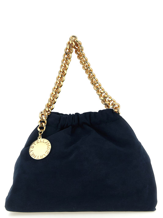 Stella McCartney Falabella Mini Drawstring Bolso Bandolera Azul Marino