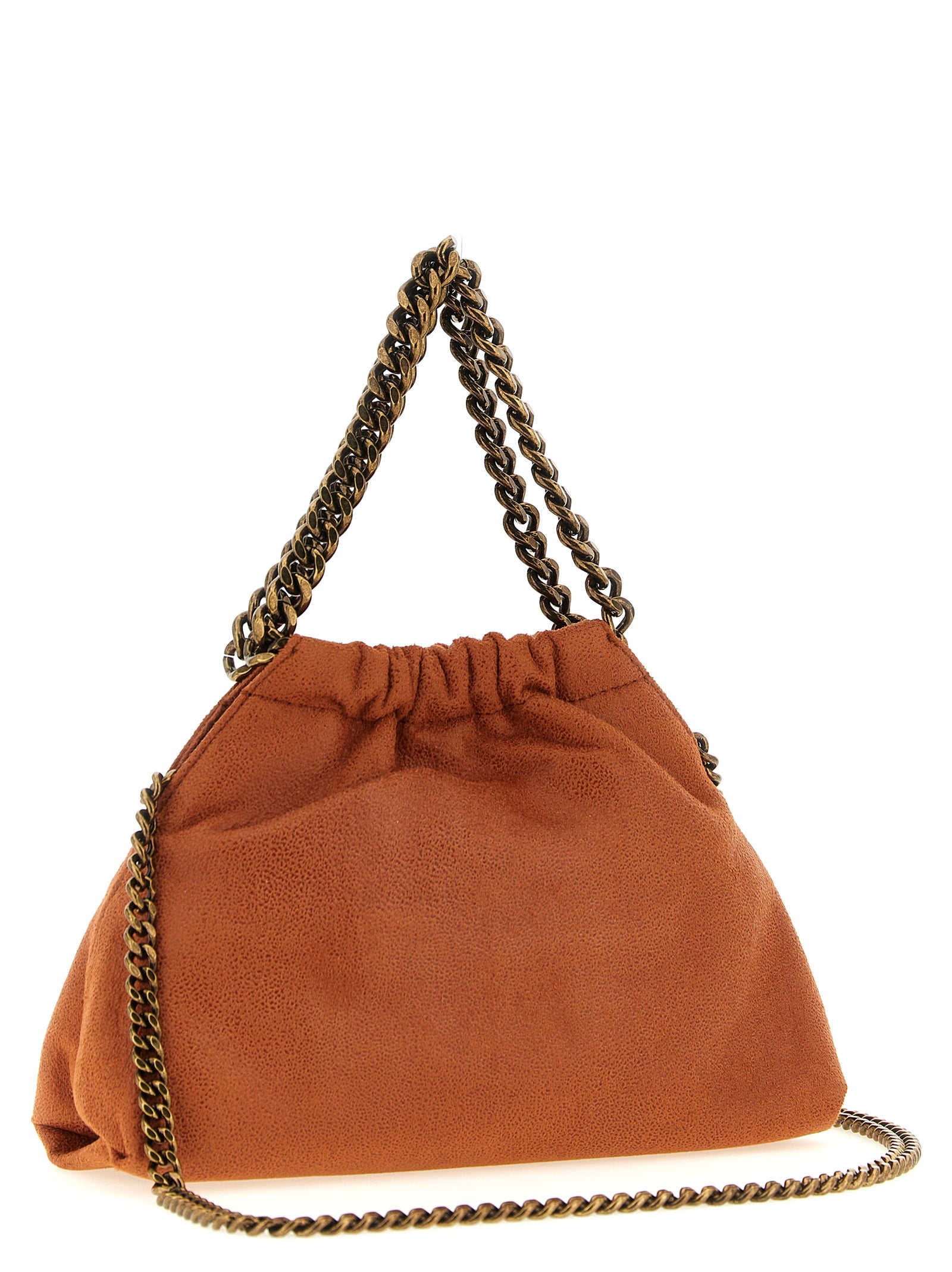 Stella McCartney Orange  Falabella Mini Drawstring  Shoulder Bag