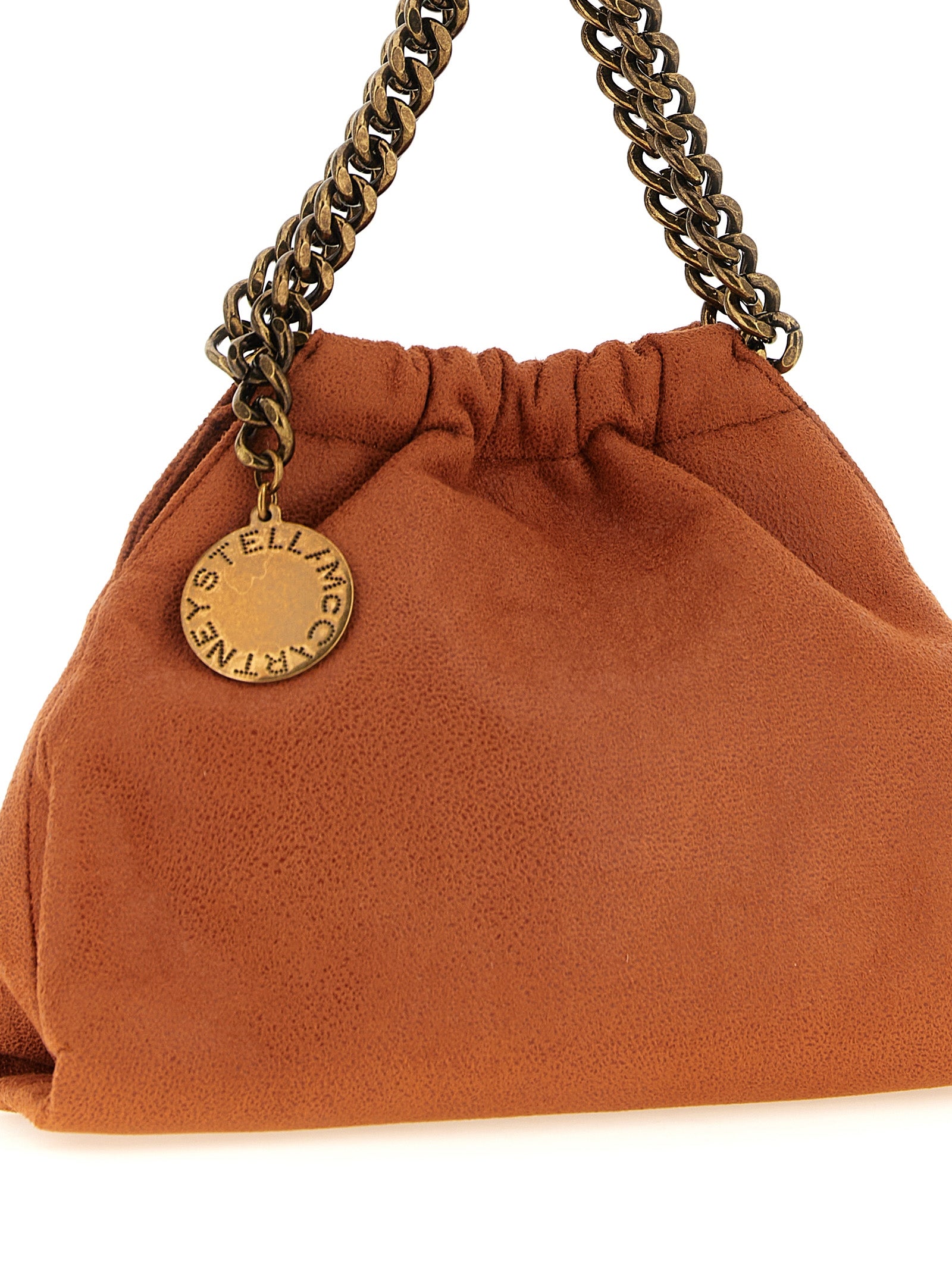 Stella McCartney Orange  Falabella Mini Drawstring  Shoulder Bag