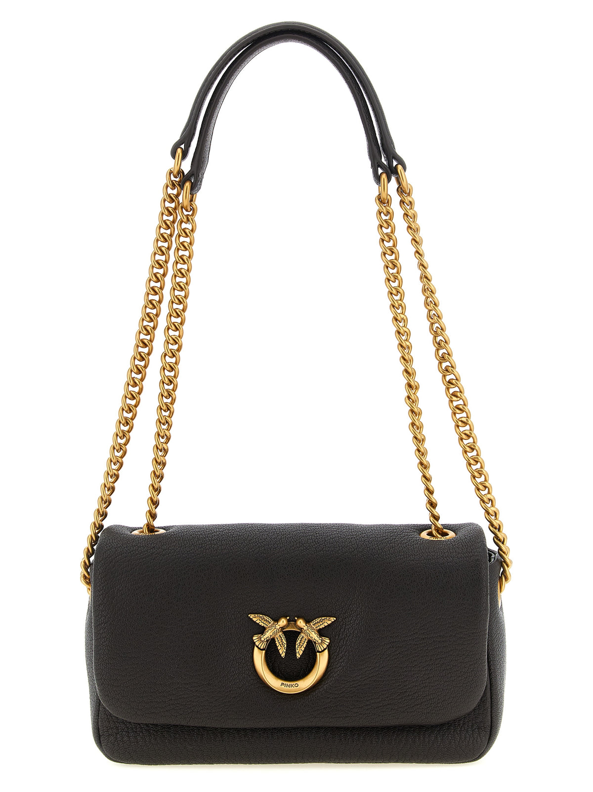 PINKO Brown Love Crossbody Bag