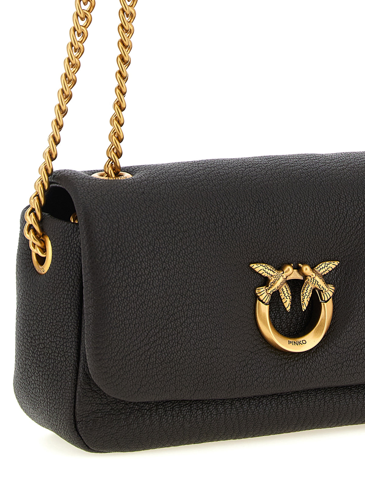 PINKO Brown Love Crossbody Bag