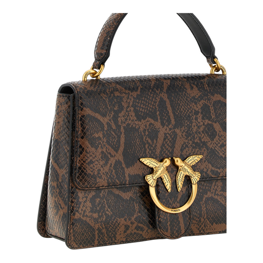 PINKO Love One Light Bolso de Mano Animal Print
