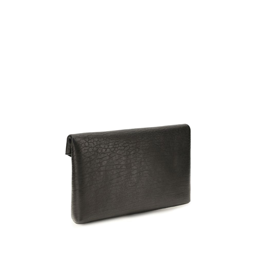 Saint Laurent Black  Envelope Clutch Bag
