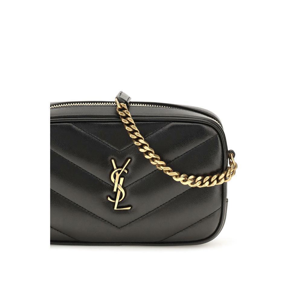 Saint Laurent Black LouLou Shoulder Bag