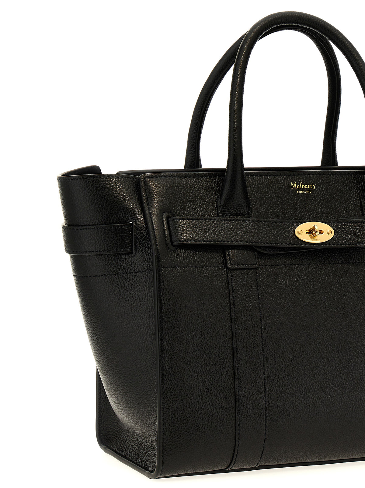 Mulberry Black Zipped Bayswater Tote Bag