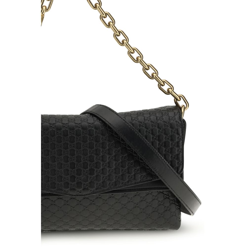 Gucci Black Medium Chain Shoulder Bag