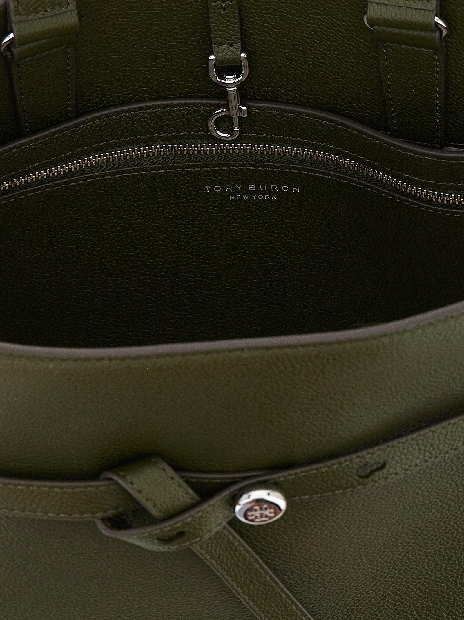 Tory Burch Green Romy Top Case Handbag