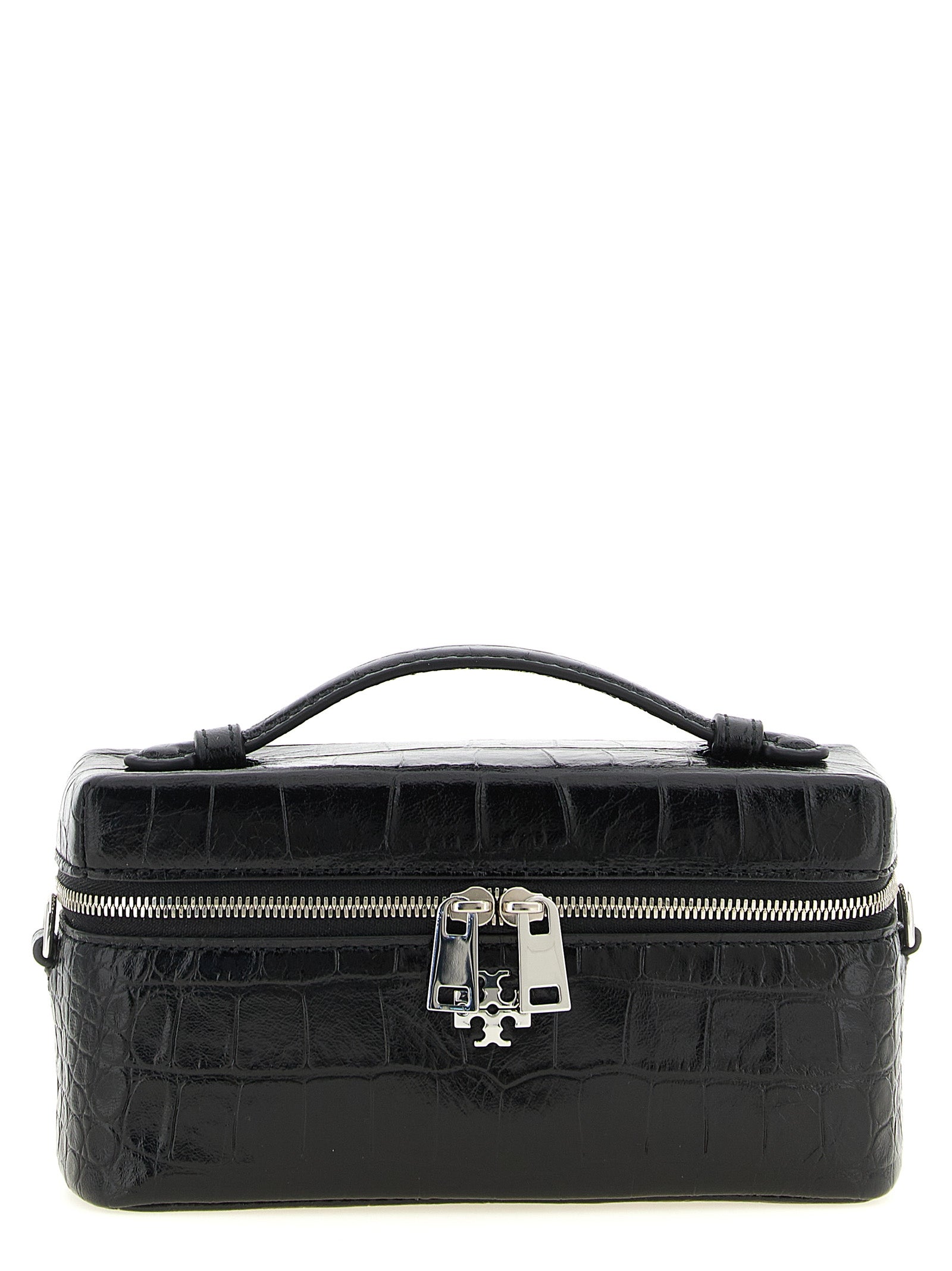 Tory Burch Black Charlie Vanity Crossbody Bag