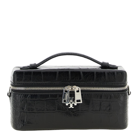 Tory Burch Charlie Vanity Case Crossbody Bag Black