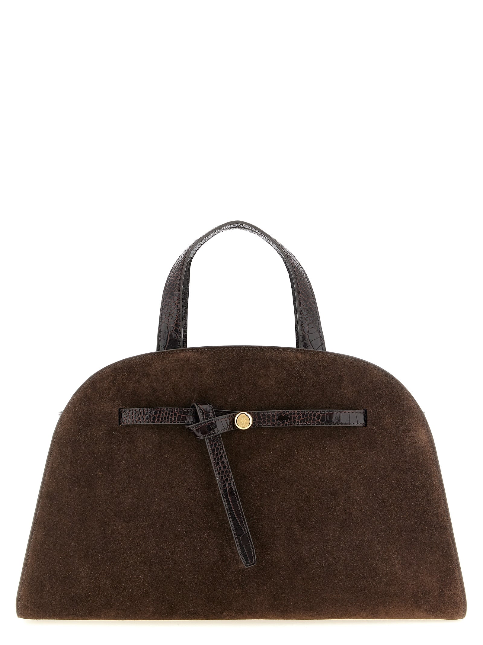 Tory Burch Brown Romy Trunk Crossbody Bag