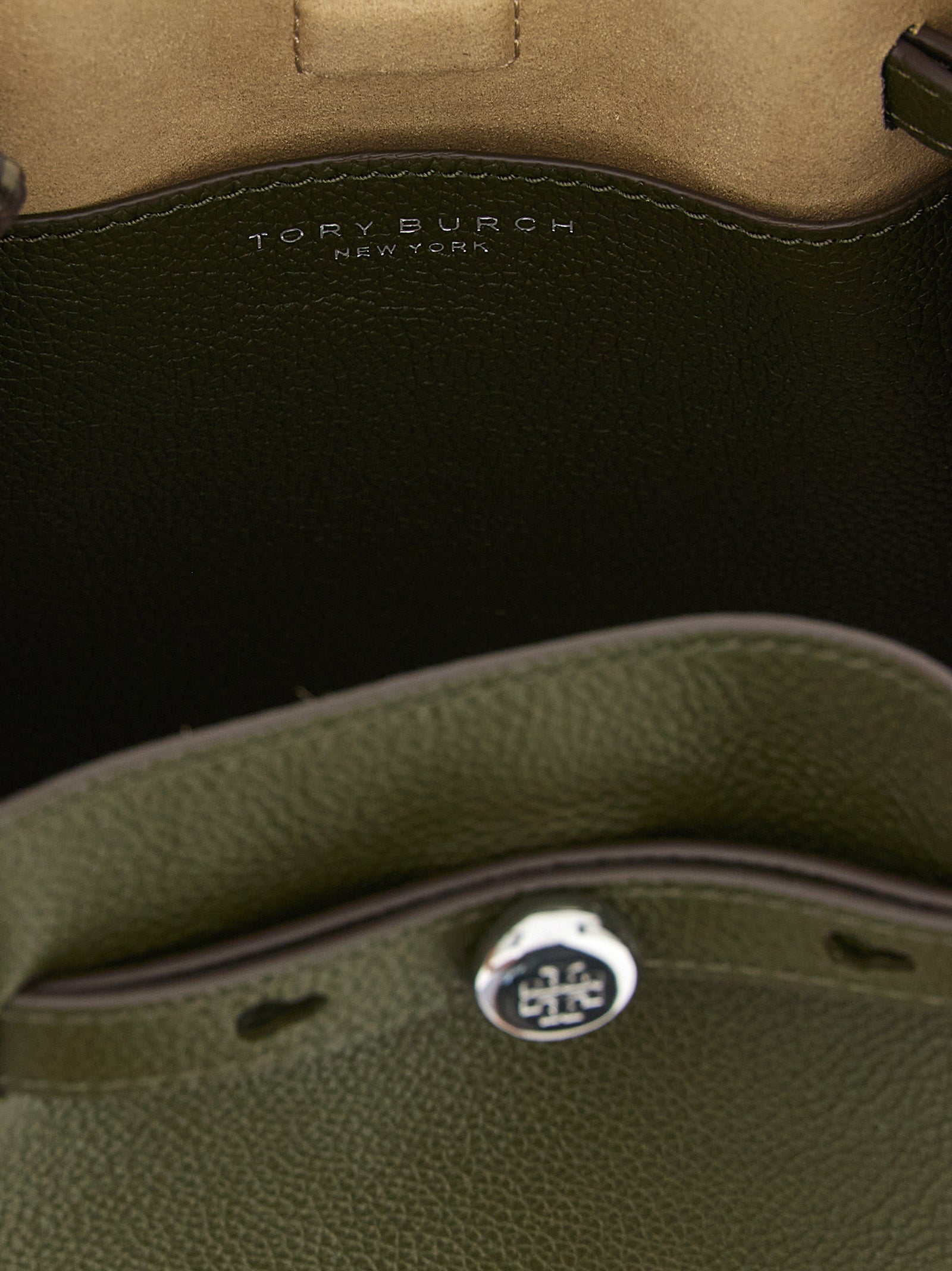 Tory Burch Green Romy Bucket Bag