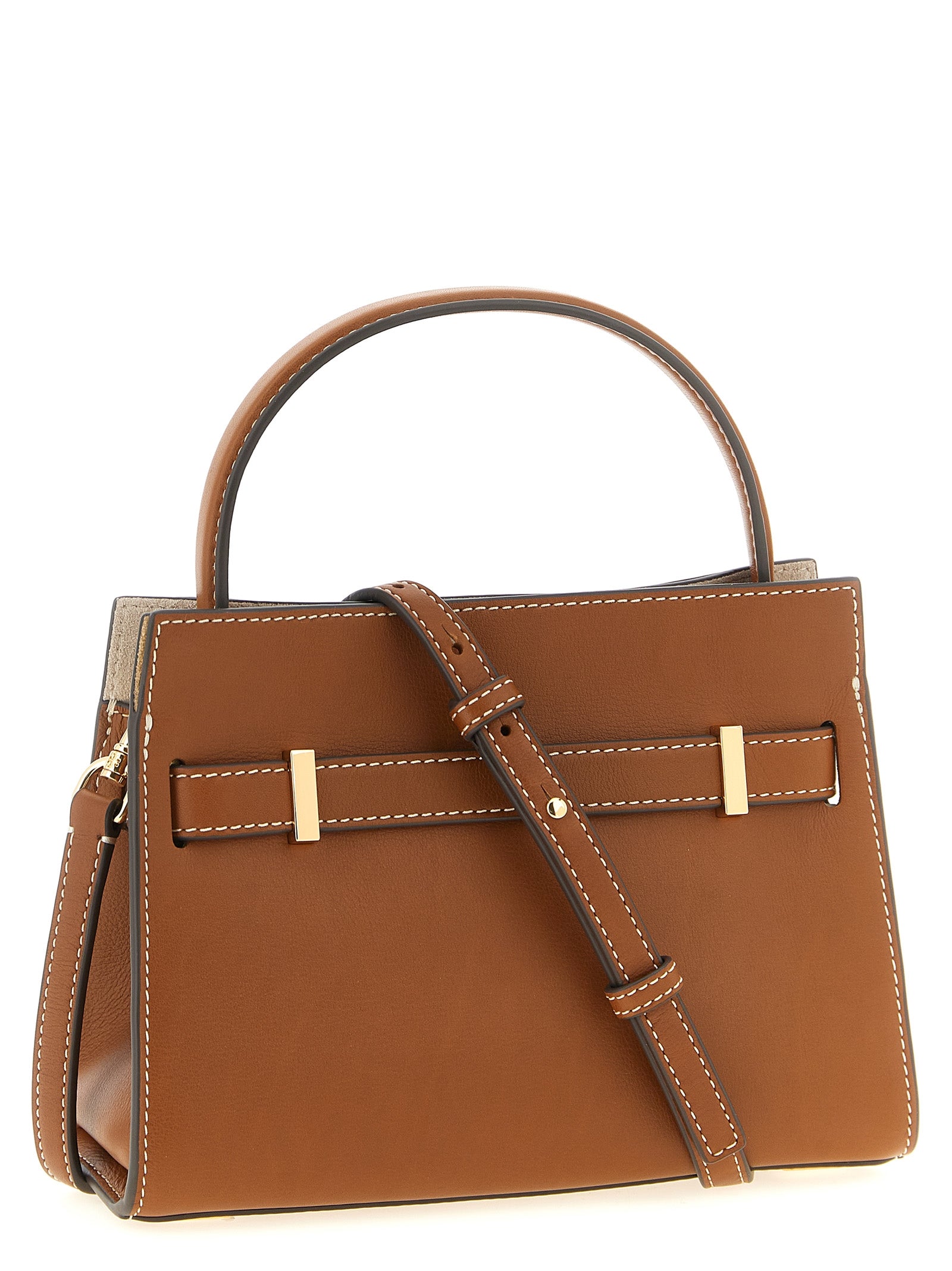 Tory Burch Brown  Lee Radziwill Petite Crossbody Bag