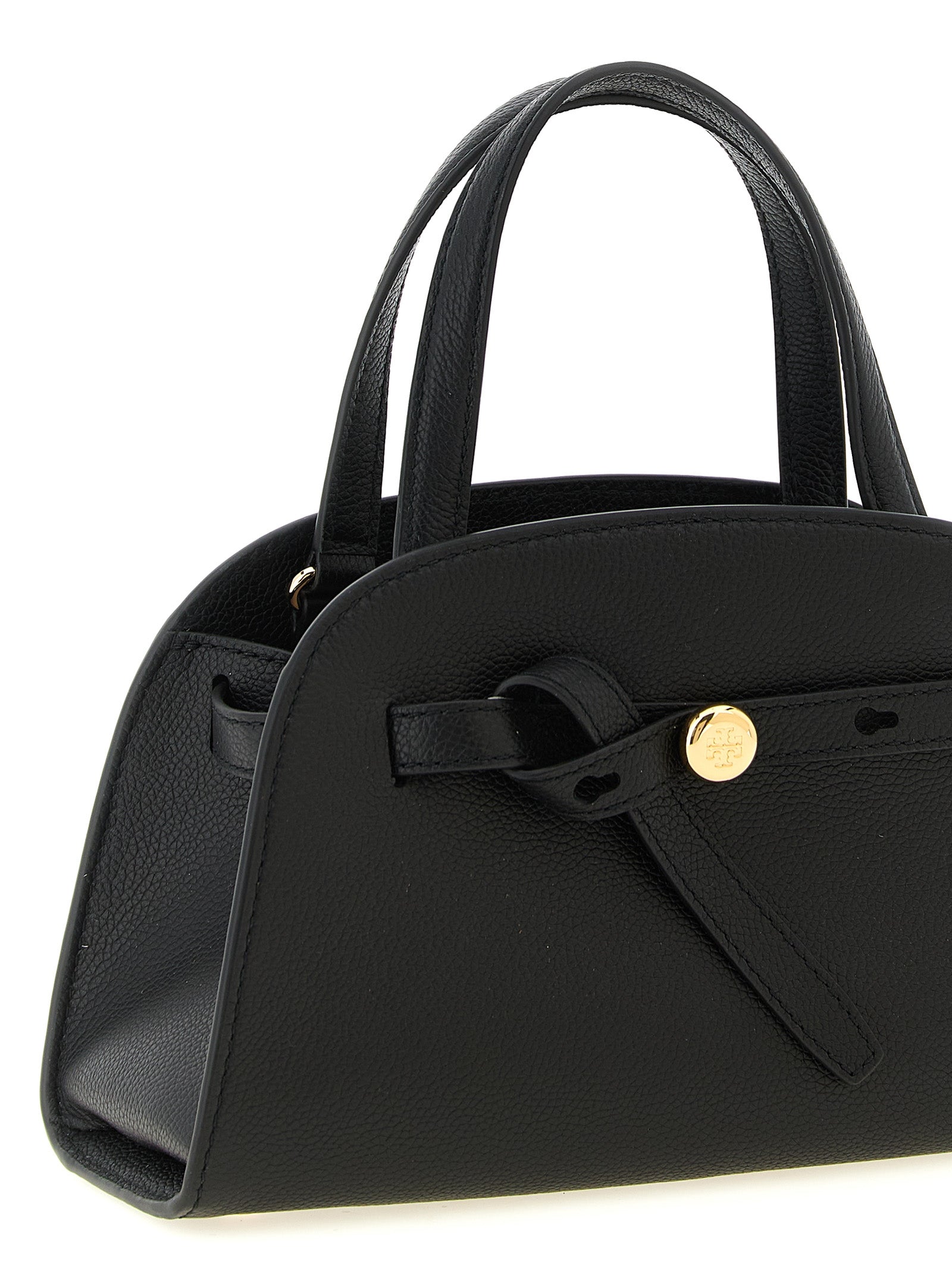 Tory Burch Black  Romy Small Bauletto  Crossbody Bag