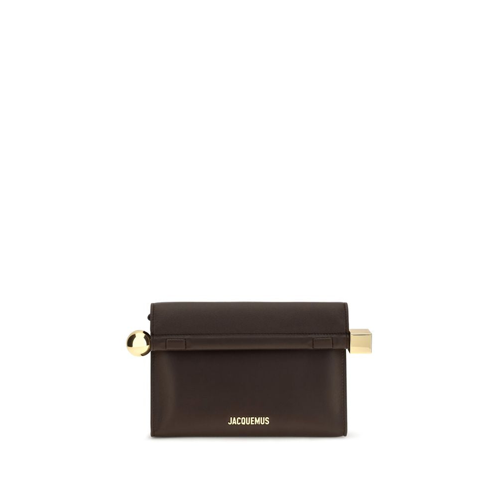Jacquemus Brown Rond Carré Clutch Bag