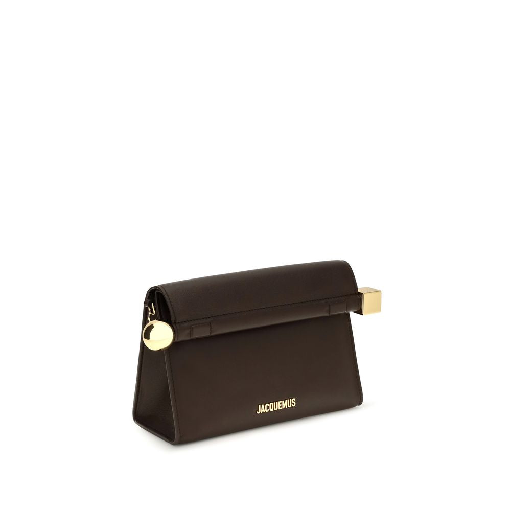Jacquemus Brown Rond Carré Clutch Bag