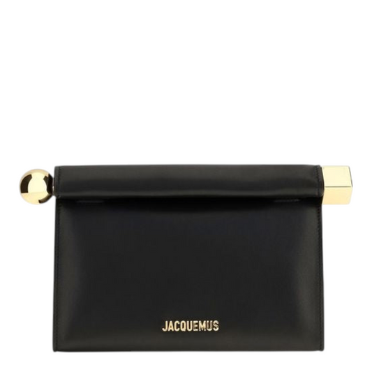 Jacquemus Rond Carré Clutch Negro