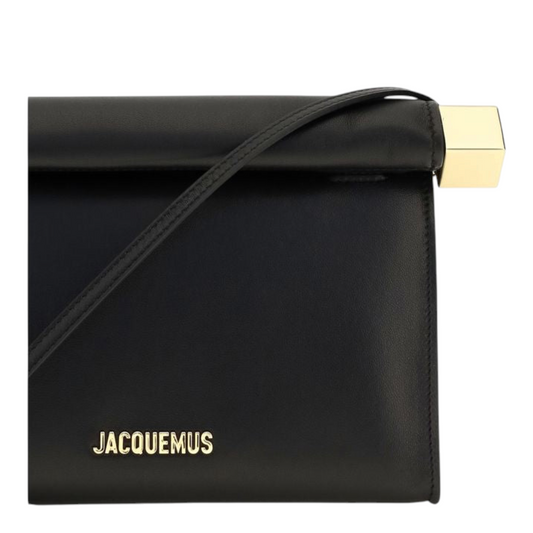 Jacquemus Rond Carré Clutch Negro