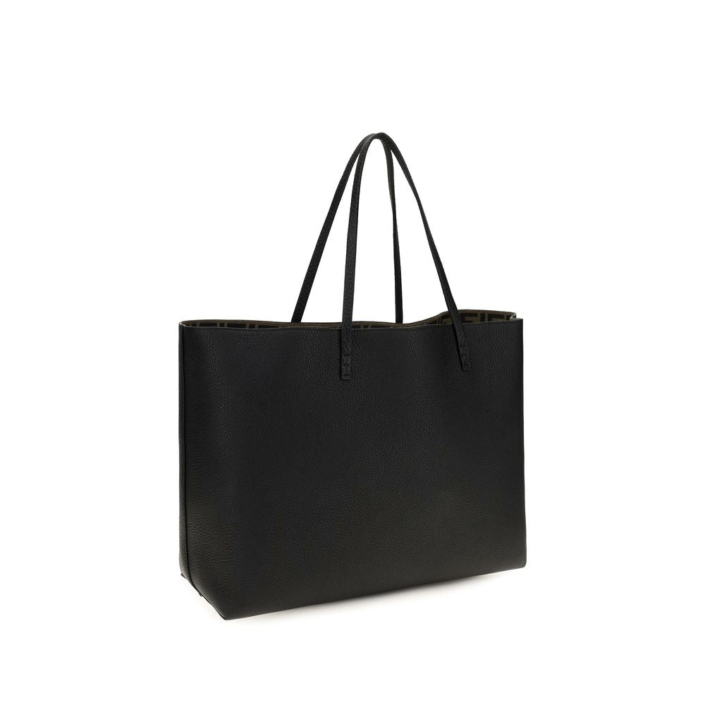 Fendi Black Roll Roman Tote Bag