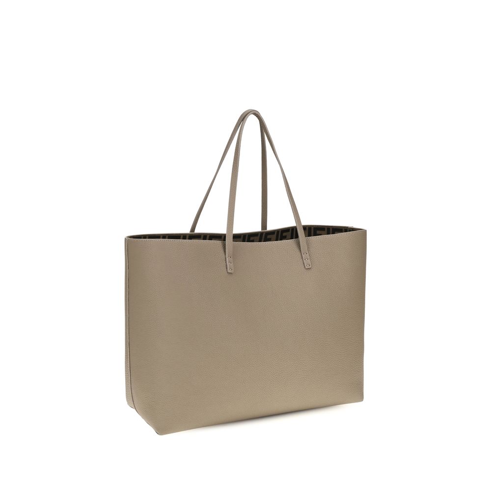 Fendi Beige Roll Roman Tote Bag