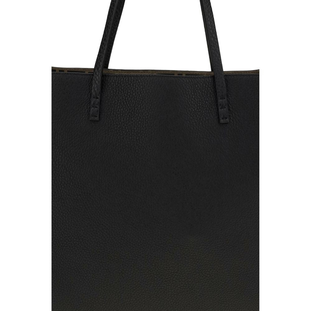 Fendi Black Roll Roman Tote Bag