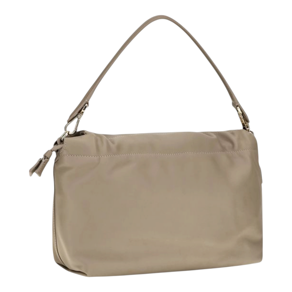 Bolso Baguette Soft Medium de XT & Co en piel nappa beige con asa extraíble para llevar al hombro o cruzado