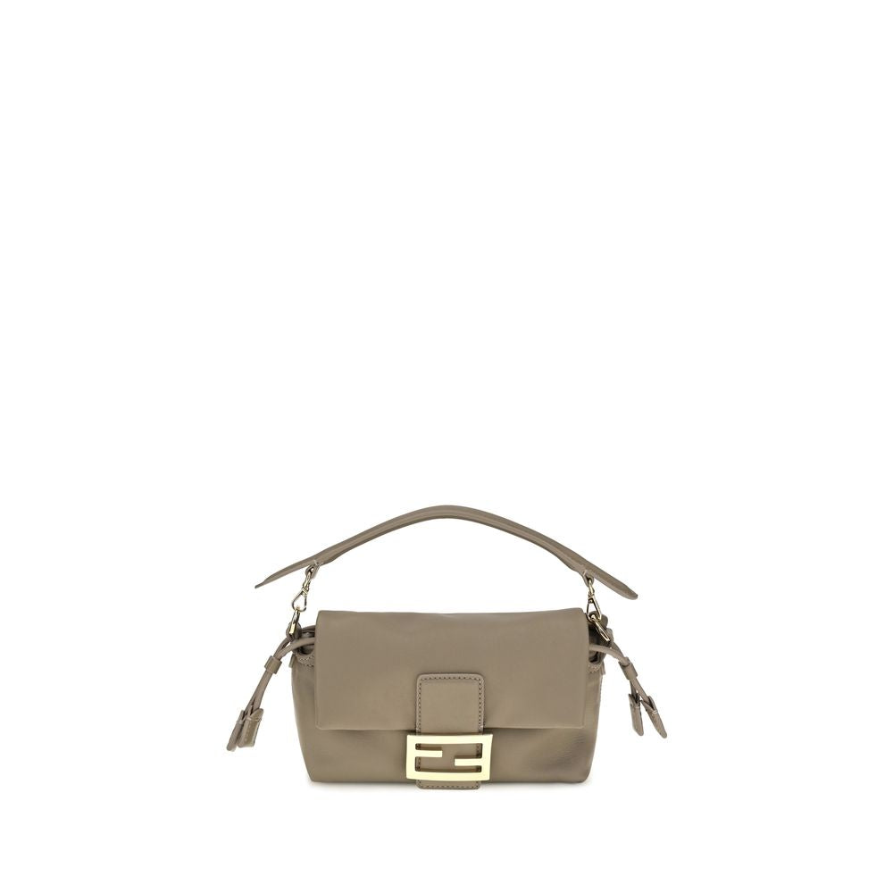 Fendi Beige Small Baguette  Shoulder Bag