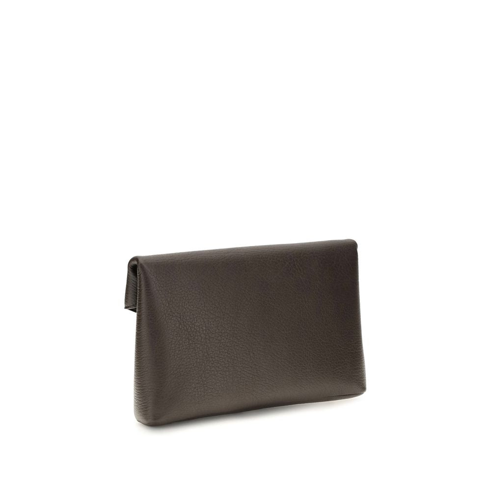 Saint Laurent Brown Envelope  Clutch Bag