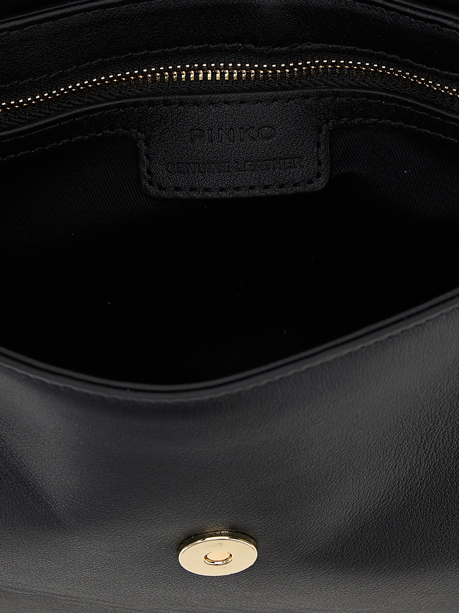 PINKO Black Saddle Min Crossbody Bag