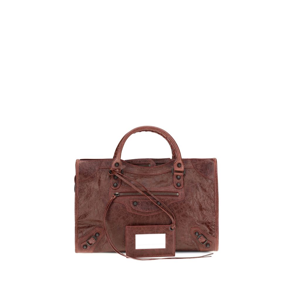 Balenciaga Bordeaux  Le City Medium  Shoulder Bag
