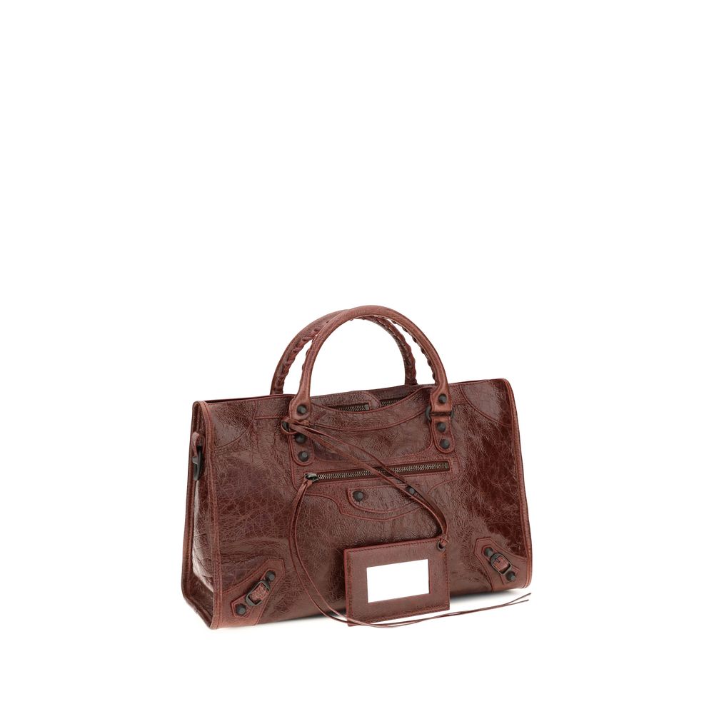 Balenciaga Bordeaux  Le City Medium  Shoulder Bag