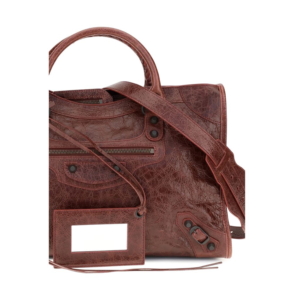 Balenciaga Bordeaux  Le City Medium  Shoulder Bag