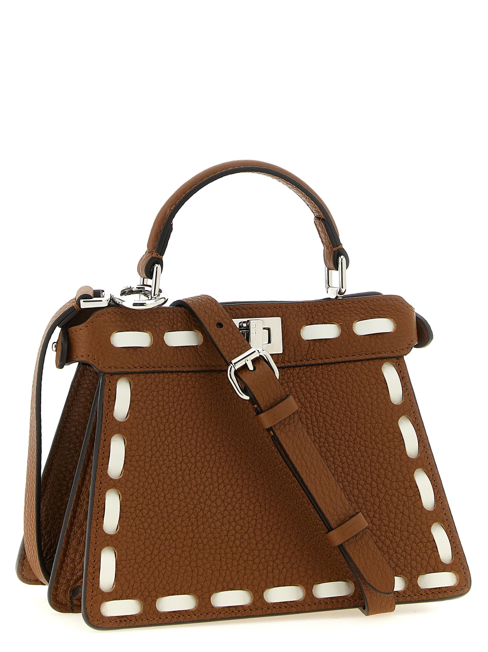 Fendi Brown  Peekaboo ISeeU Handbag