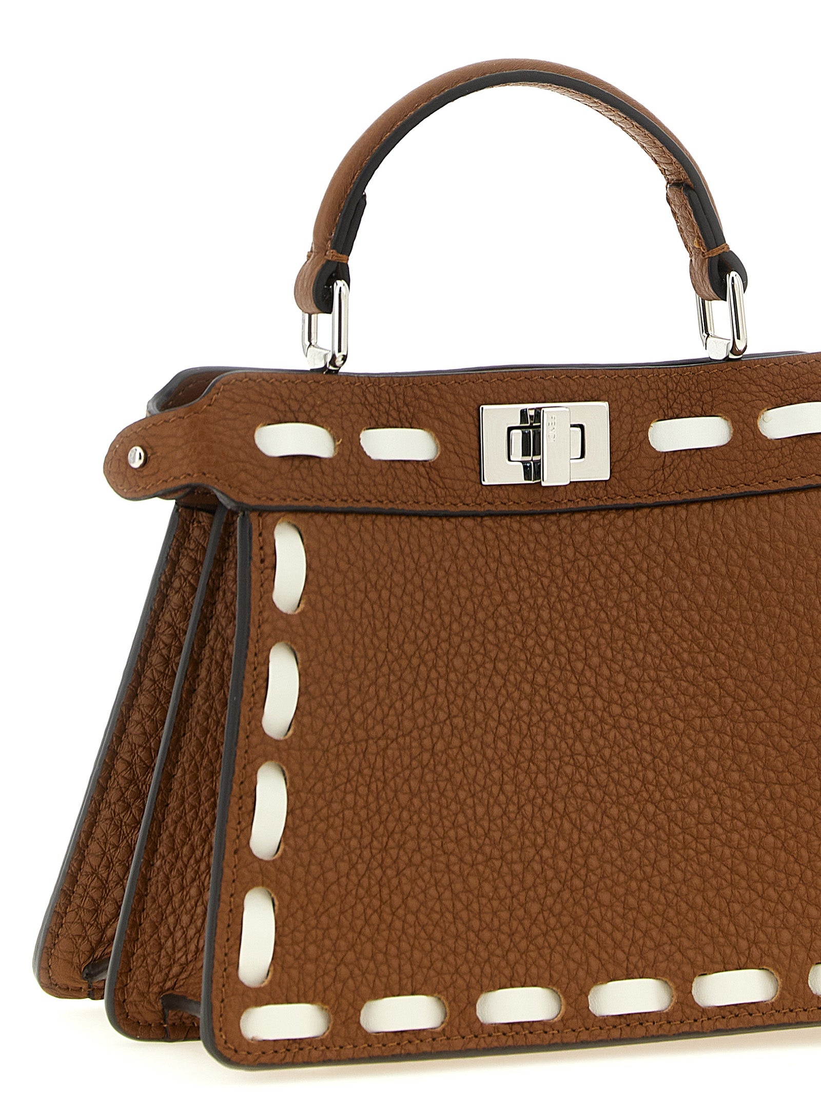 Fendi Brown  Peekaboo ISeeU Handbag