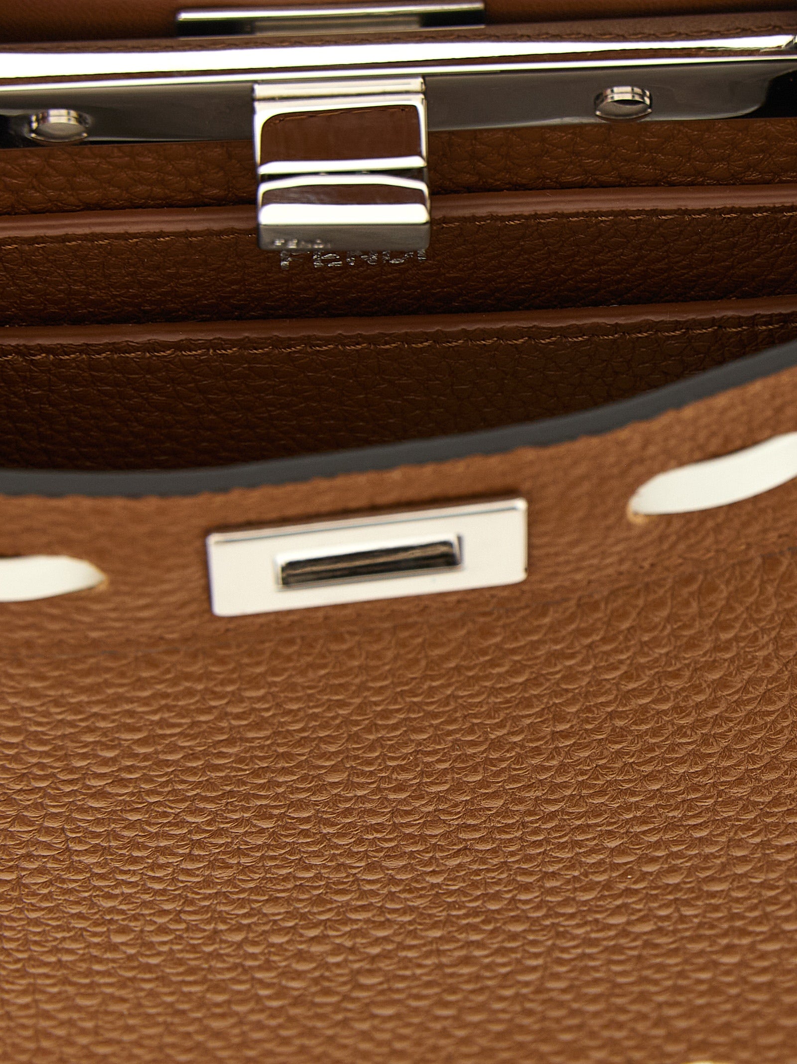 Fendi Brown  Peekaboo ISeeU Handbag