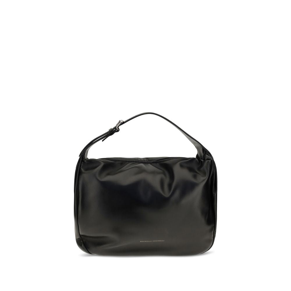 Brunello Cucinelli Boule Bolso de Hombro Negro
