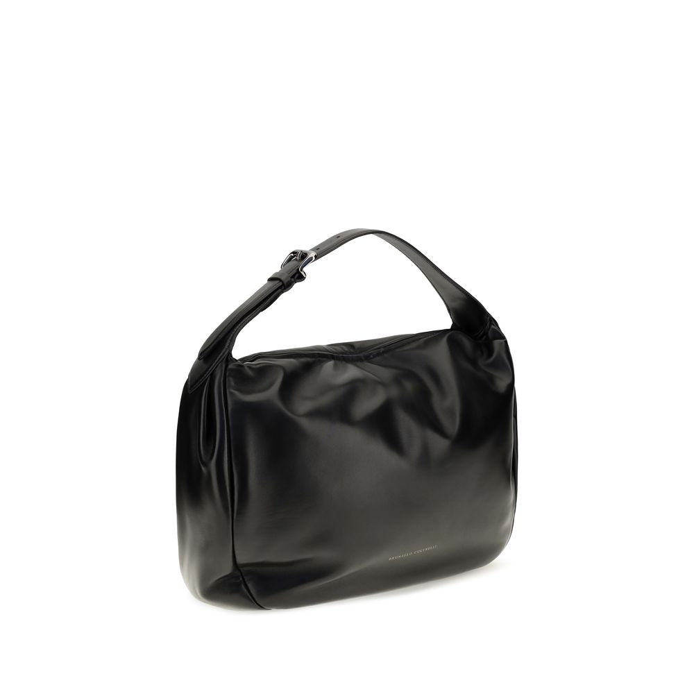 Brunello Cucinelli Boule Bolso de Hombro Negro