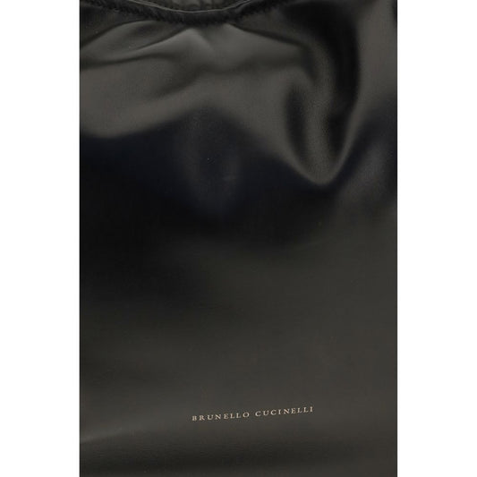 Brunello Cucinelli Boule Shoulder Bag Black