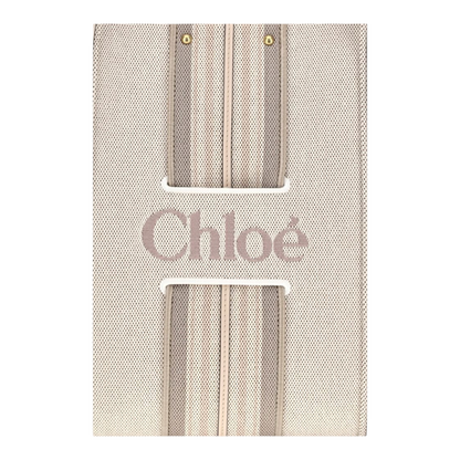 Chloé Woody Loop canvas Bolso Tote Rayas