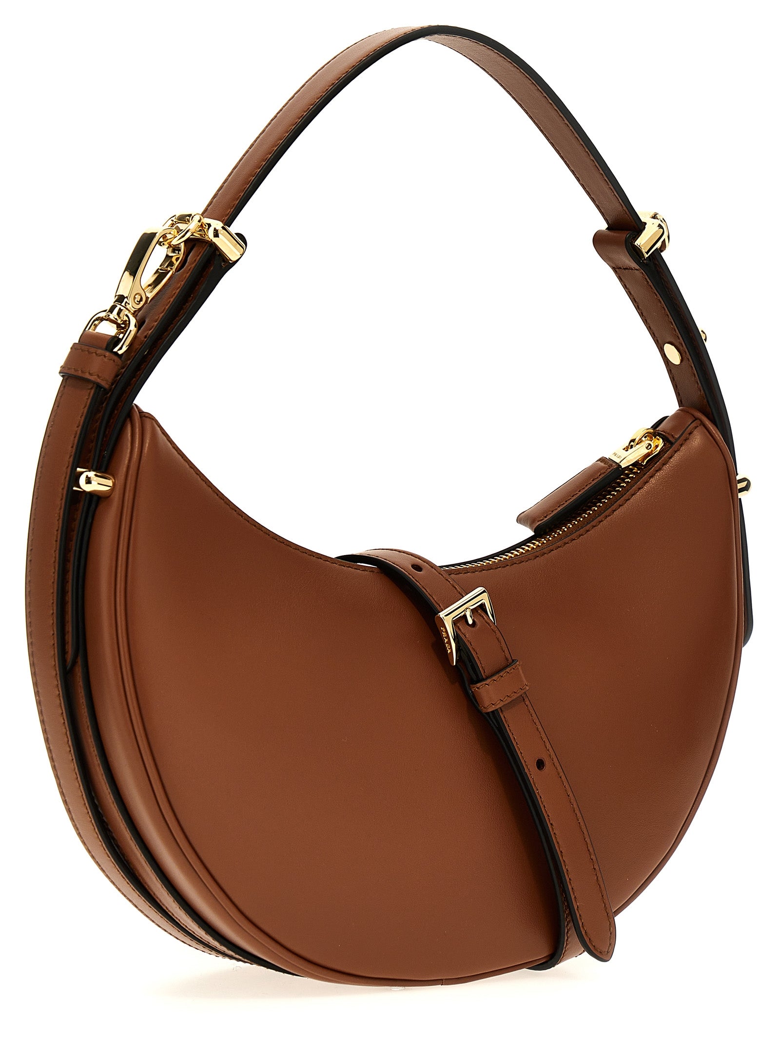 Prada Brown Arquè Shoulder Bag