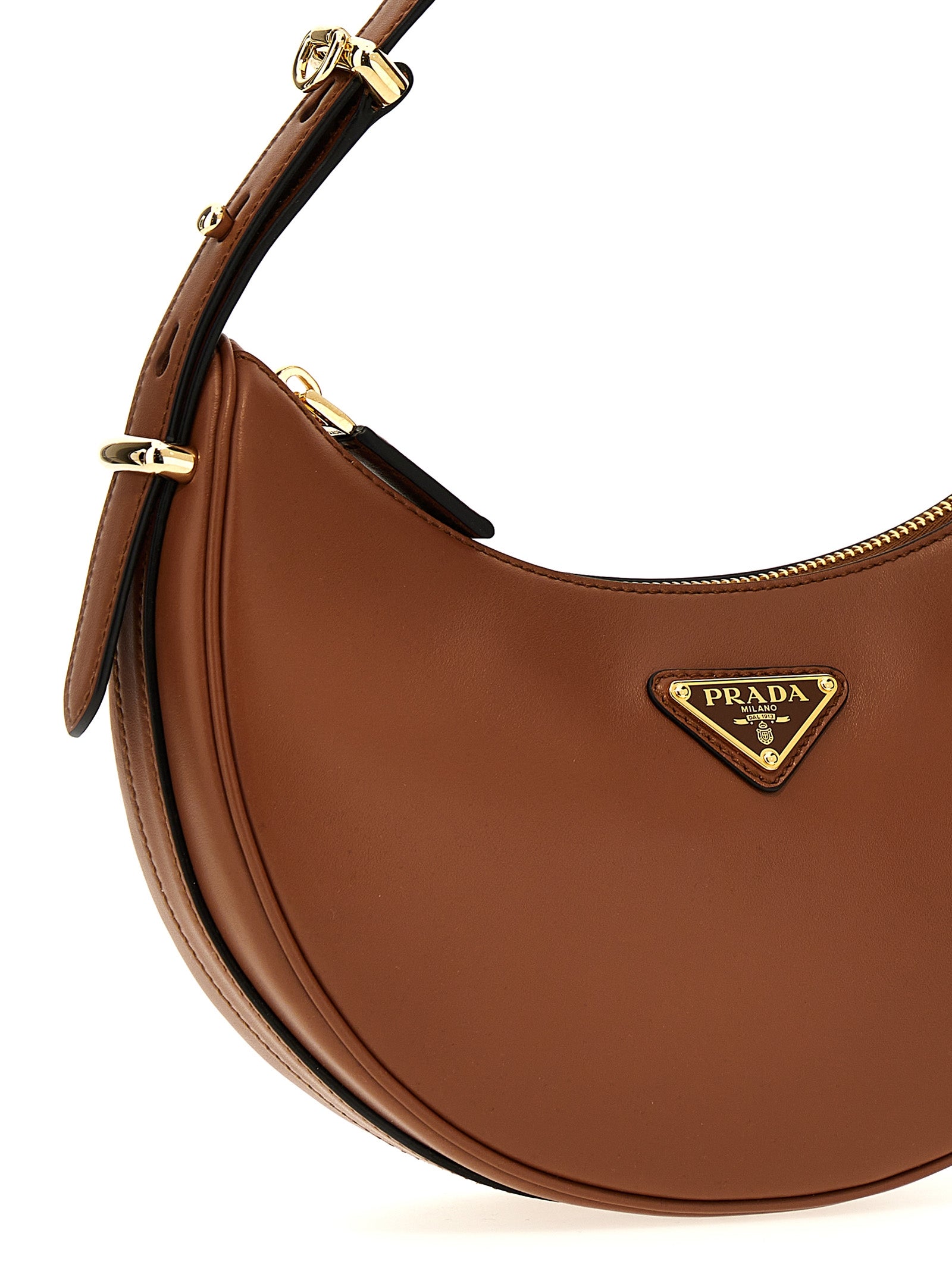Prada Brown Arquè Shoulder Bag