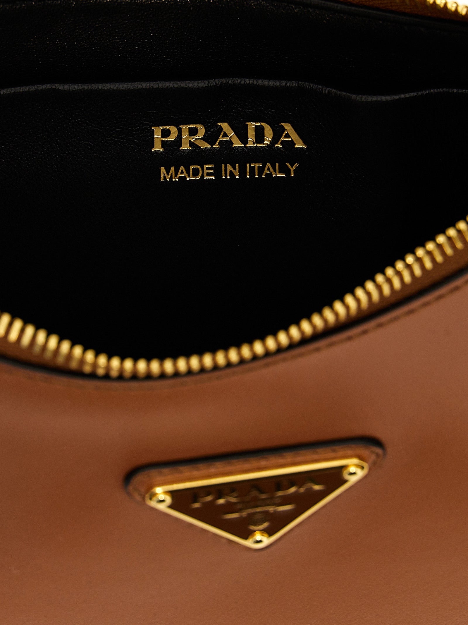 Prada Brown Arquè Shoulder Bag