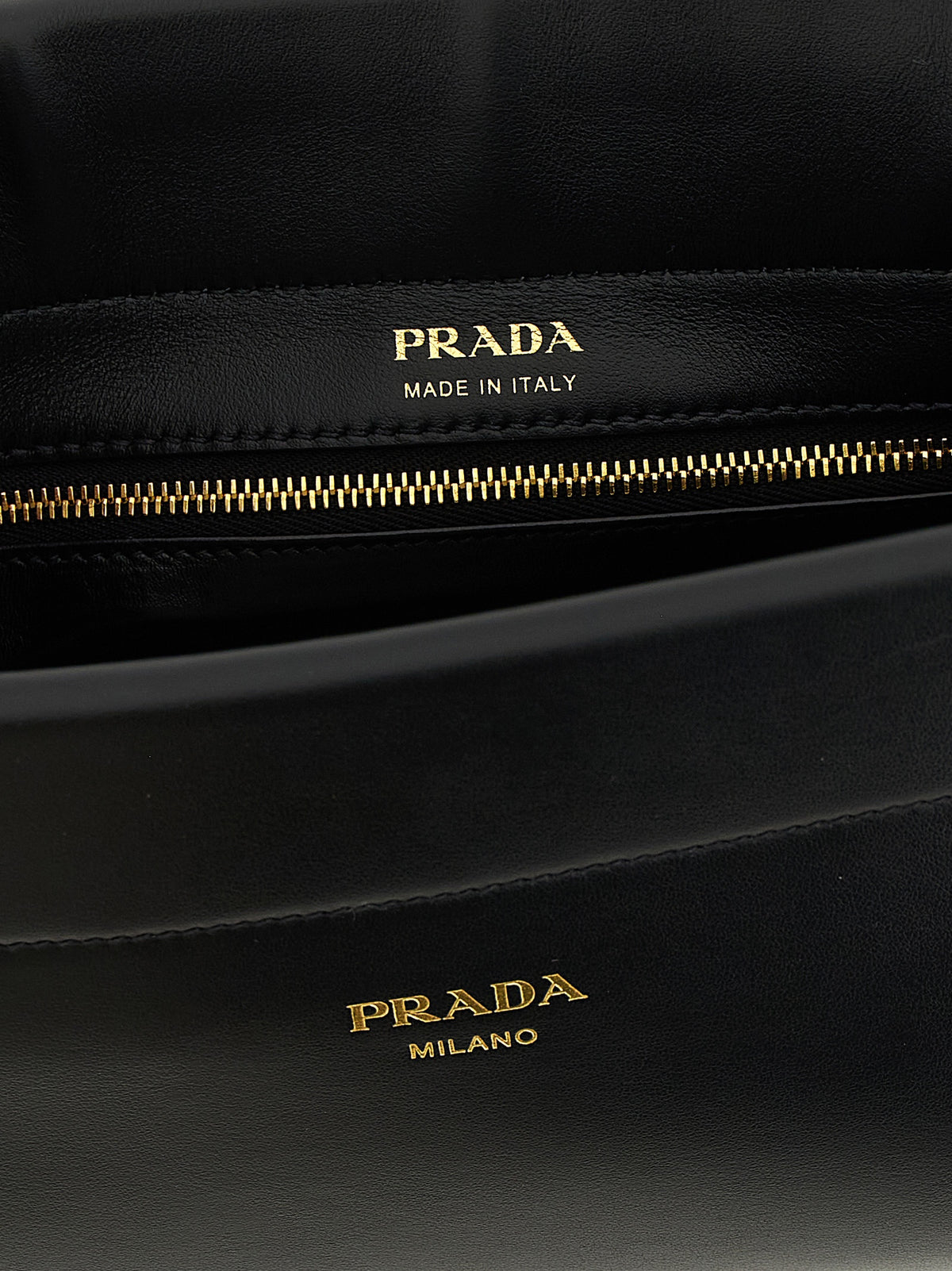 Prada Black  Nappa  Shoulder Bag