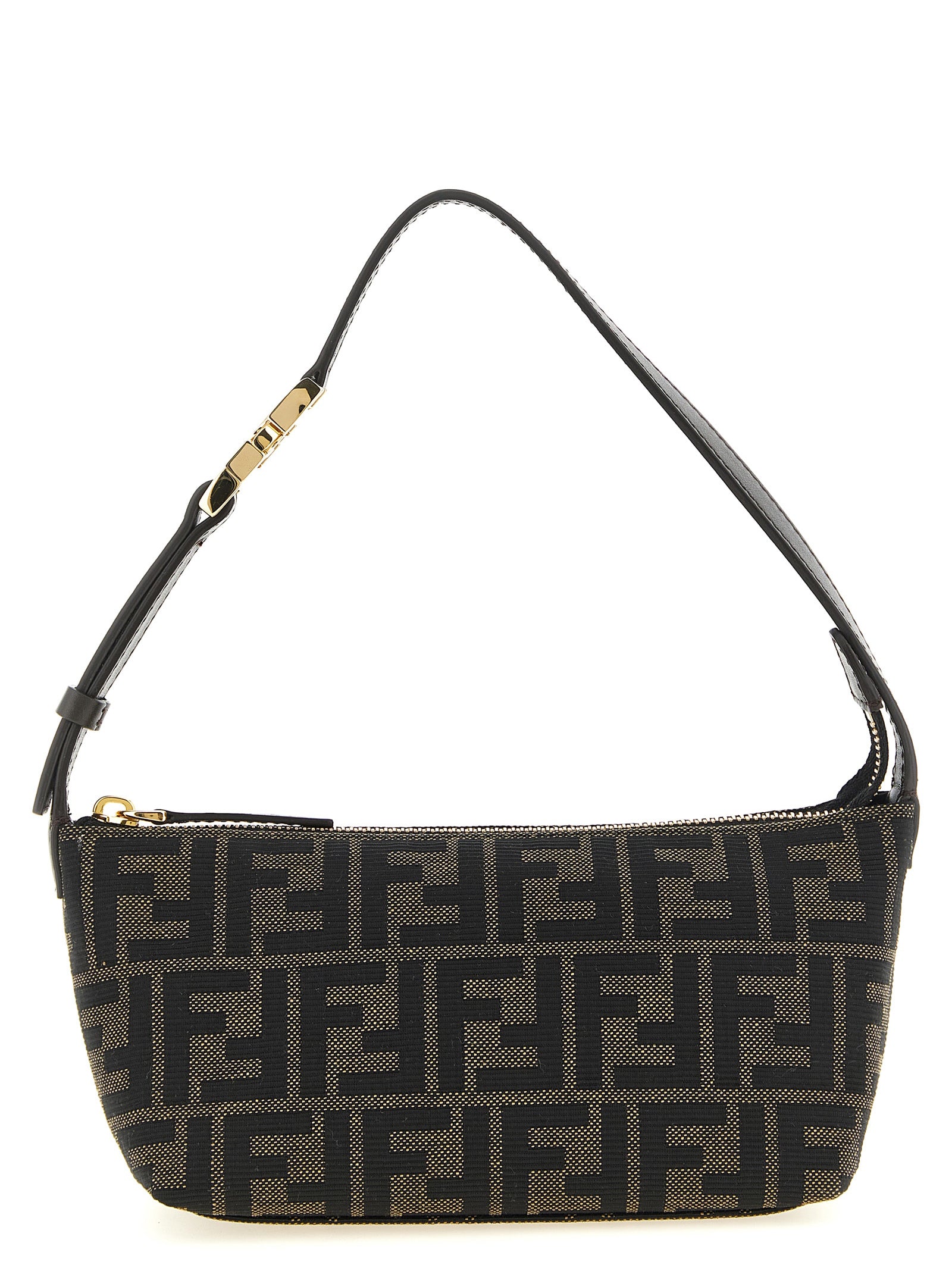 Fendi Brown Vanity  Clutch Bag