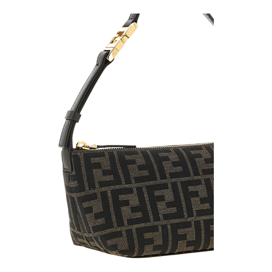 Fendi Vanity Clutch Bag Brown