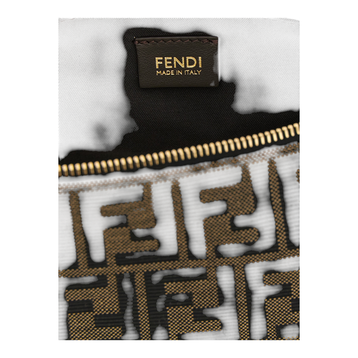 Fendi Vanity Clutch Marrón