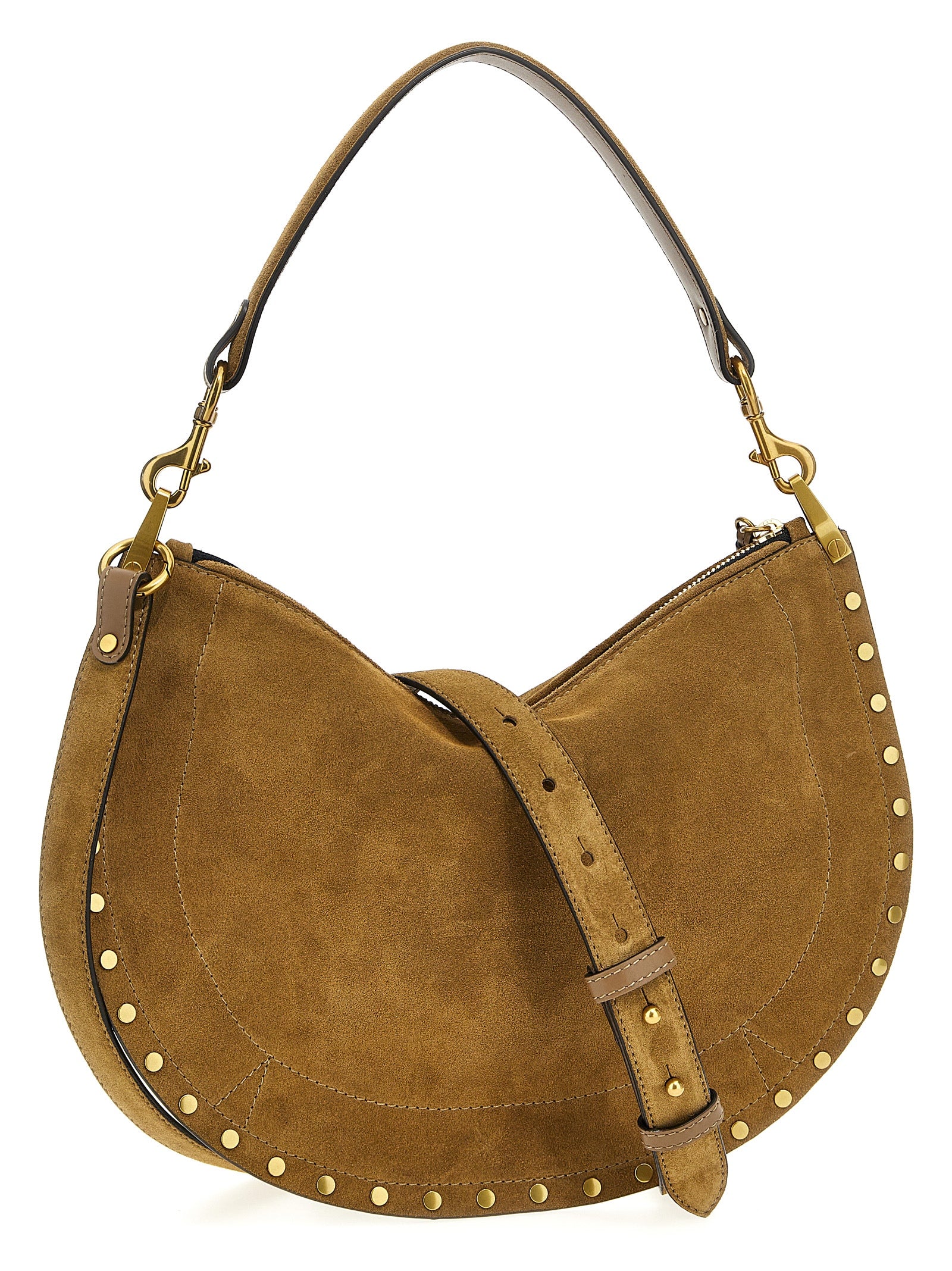 Isabel Marant Brown Oskan Hobo Zipped Shoulder Bag