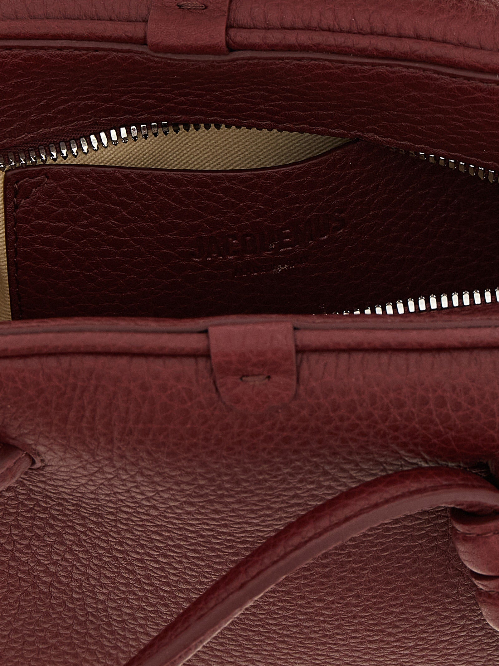 Jacquemus Bordeaux Le Petit Turismo Handbag