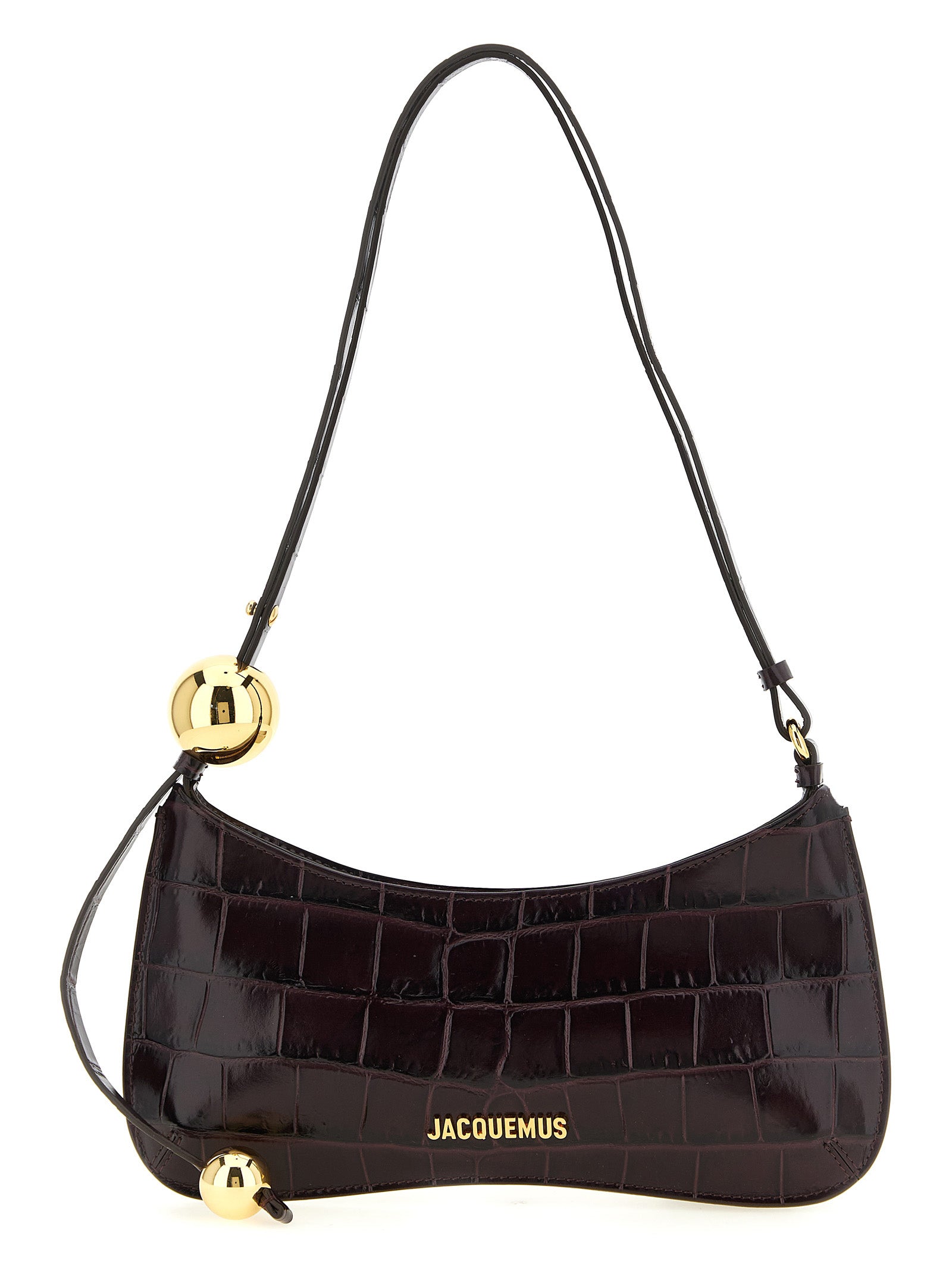 Jacquemus Bordeaux Le Bisou Perle  Shoulder Bag