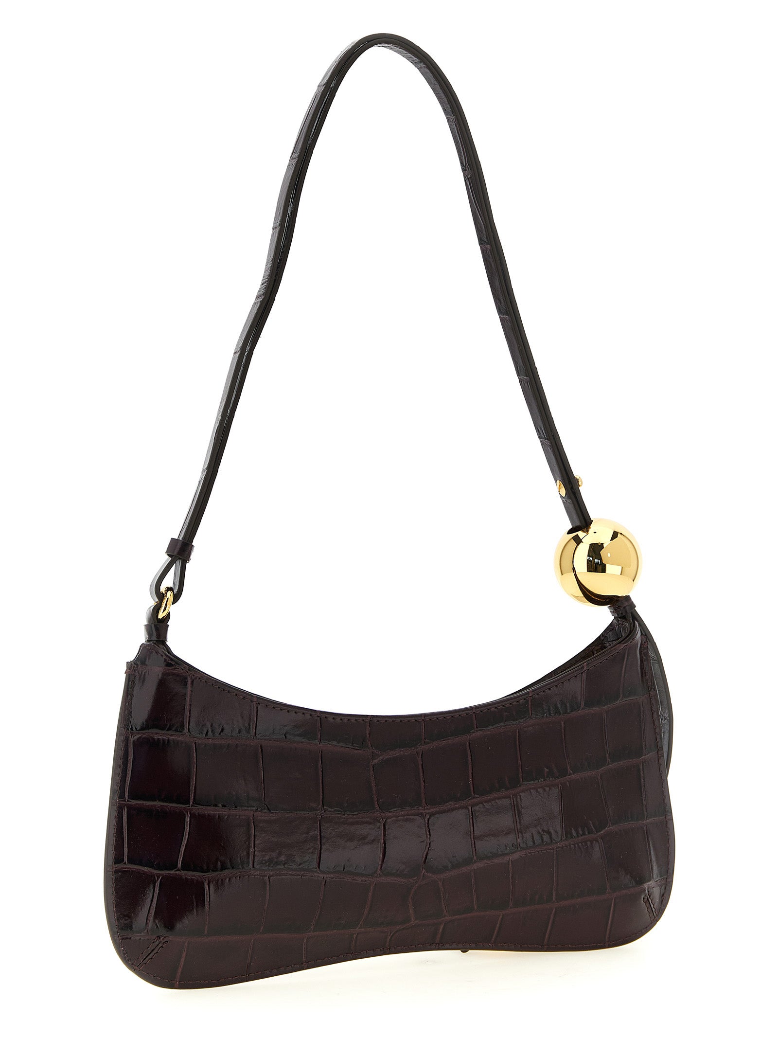 Jacquemus Bordeaux Le Bisou Perle  Shoulder Bag