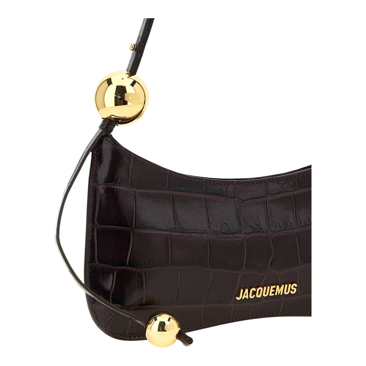 Jacquemus Le Bisou Perle Bolso de Hombro Morado